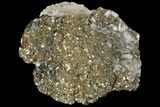 Pyrite On Calcite - El Hammam Mine, Morocco #80730-1
